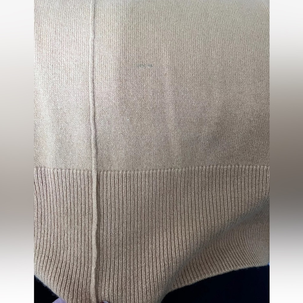 Tahari Pure Luxe Cashmere Women's Yellow Sweater Pullover Crew Neck Size S - Picture 9 of 11